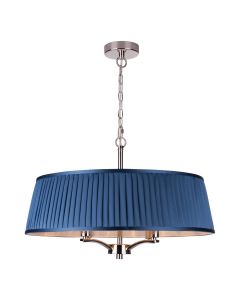 Alwyn 4 Light Shadelier Polished Nickel With Bespoke Shade