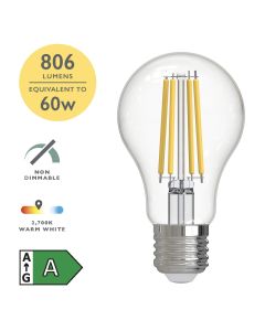 (Pack of 6) LED ES/E27 GLS Light Bulb (Lamp) 5w 806lm 2700k