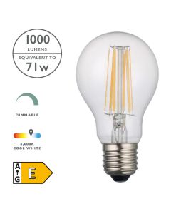 (Pack of 5) LED ES/E27 GLS Light Bulb (Lamp) 8w 1000lm 4000k