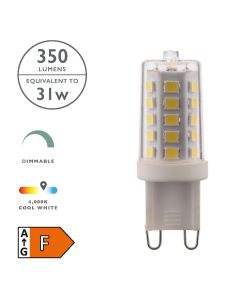 (Pack of 10) LED G9 G9 Light Bulb (Lamp) 3.5w 350lm 4000k