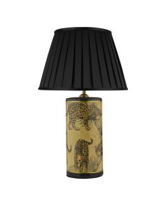 Eliza Table Lamp Leopard Motif In Gold Base Only