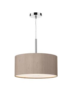 Ellington 3 Light Pendant Polished Chrome With Bespoke Shade