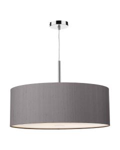 Ellington 3 Light Pendant Polished Chrome With Bespoke Shade