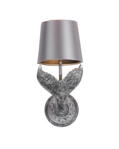 Fluke Wall Light Black/Silver With Bespoke Shade