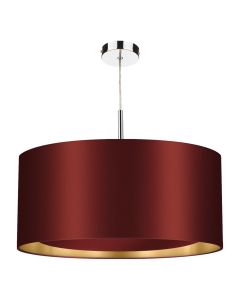 Hockney 3 Light Pendant Bespoke and Polished Chrome With Bespoke Shade