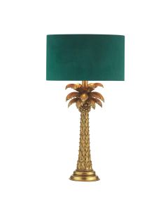 Palm Table Lamp Gold Base Only