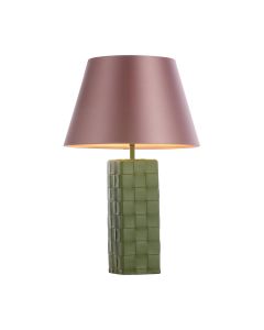 Saddler Table Lamp Bespoke Leather Effect Base Only