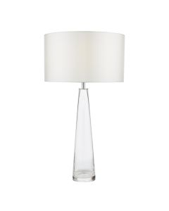 Samara Table Lamp Glass and Polished Chrome Base Only