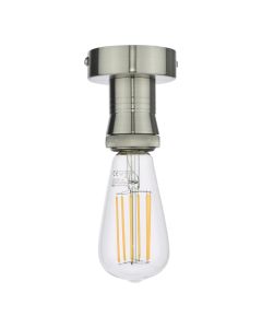 SFB4861 E27 Semi Flush Suspension Antique Chrome Bracket Only