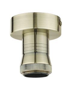 SFB4875 E27 Semi Flush Suspension Antique Brass Bracket Only