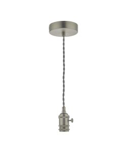 1 Light E14 Suspension Antique Chrome