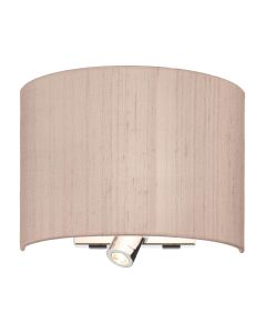 Wetzlar Wall Light Polished Chrome and Bespoke With Bespoke Shade LED