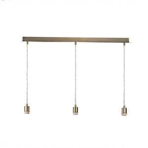 3 Light Antique Brass Suspension Bar