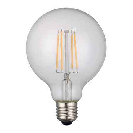  Globe Medium Lamp 6w E27 LED Clear