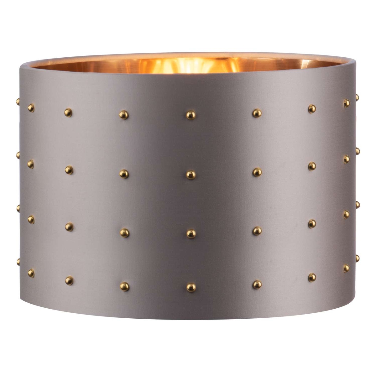 Drum Shade With Gold Studs 35cm