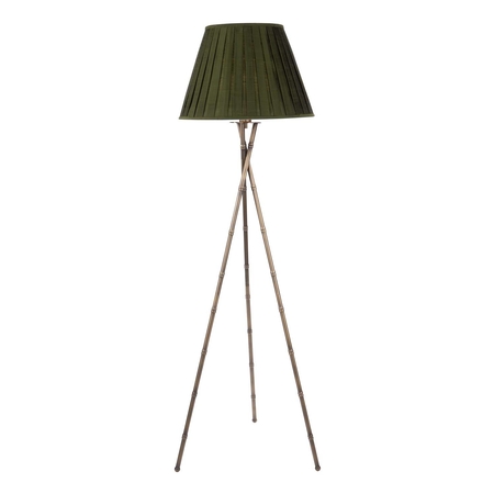  Bamboo Tripod Floor Lamp Antique Brass Base Only