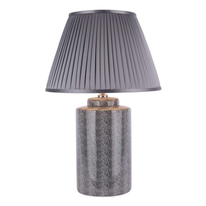 Igor Table Lamp Grey Shagreen Base Only