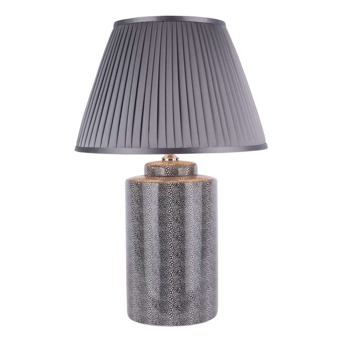 Igor Table Lamp Grey Shagreen Base Only